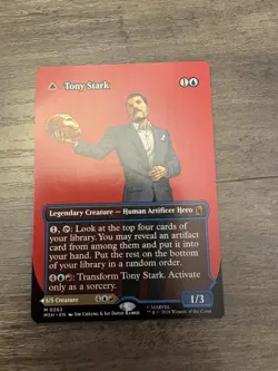 Magic the Gathering MTG Tony Stark Borderless Near Mint - Image 2