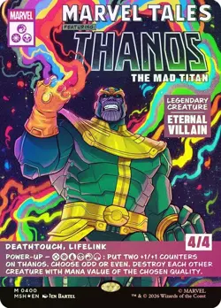 Magic: The Gathering Marvel - Thanos the Mad Titan - 0400 English Foil - Image 1