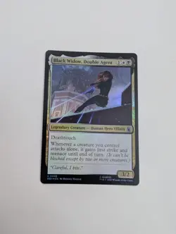MTG - Black Widow, Double Agent (Foil) - Marvel Super Heroes NM/M Condition - Image 1