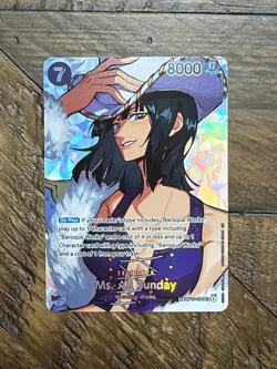One Piece CCG Ms. All Sunday (SP) OP14-084 SR - The Time of Battle (OP16) - Image 1