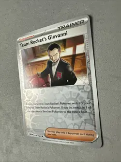 Pokemon TCG * Destined Rivals 174/182 Team Rocket's Giovanni U REVERSE HOLO * NM - Image 2