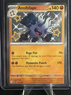 Annihilape 171/091 SV: Paldean Fates NM Pokemon Trading Card - Image 1