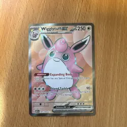 Pokemon TCG Scarlet & Violet Wigglytuff EX Holo Ultra Rare Card 187/165 NM - Image 1