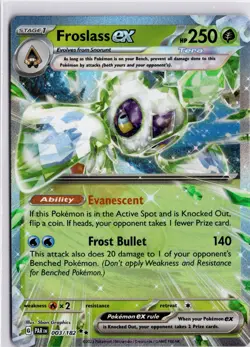 Froslass ex 003/182 Sv04 Paradox Rift Holo Pokemon Card TCG - Image 1