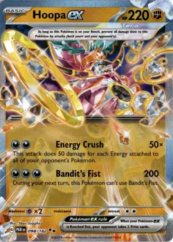 Hoopa ex 098/182 SV04: Paradox Rift Pokemon Card TCG - Image 1