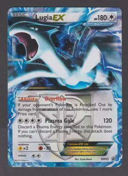 Pokemon TCG Lugia EX BW83 Black Star Promo Holo Card 2013 - Image 1
