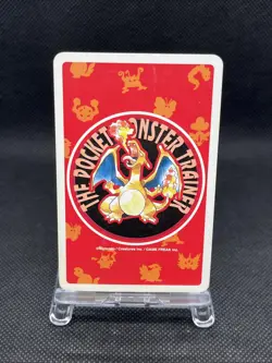 Raichu Pokemon RED Playing card Charizard back Japanese Vintage Bandai - Image 2