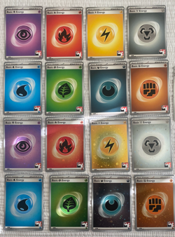 Pokemon 151 Energy Bundle Prize Pack Energy Cosmos Holo & Non Holo Play Stamp - Image 1