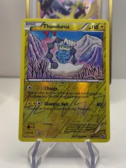 Thundurus #50/113 Legendary Treasures Pokemon Rare Reverse Holo Card - Image 1