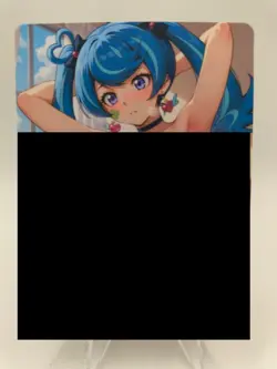 Blue Maiden Double Sided Card- Yugioh - Spicy Waifu Ecchi Lewd Goddess Story - Image 2