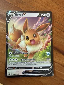 Eevee V SWSH065 SWSH: Sword & Shield Promo Cards Holo - Image 1