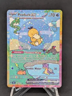 BUBBLE PSYDUCK EX POKEMON CARD * FAN ART * MEW FRIENDS Paldean 232/091 - Image 1