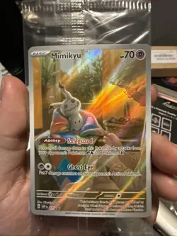 Pokemon TCG Mimikyu Scarlet & Violet SVP 075 Holo Promo Card Sealed, Near Mint - Image 1