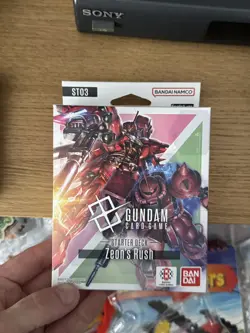 Official Gundam Card Game ST03 Zeon's Rush Starter Deck - Image 1