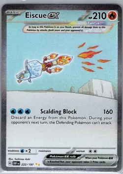 Eiscue ex 222/197 SIR Obsidian Flames - Pokemon Card - NM - Image 1