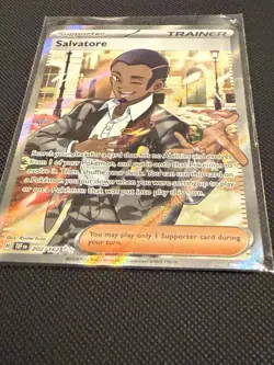 Pokemon Card Salvatore 202/162 Temporal Forces Ultra Rare Near Mint - Image 2