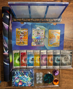 Pokemon Terapagos EX Promo Cards, Trainer Cards and Accessories Lot NIB - Image 1