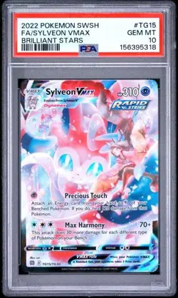 PSA 10 Sylveon Vmax TG15/TG30 Pokemon Brilliant Stars Trainer Gallery - Image 1