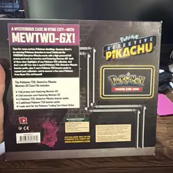 New Sealed Pokemon Detective Pikachu Mewtwo-GX Case File Box - Image 3
