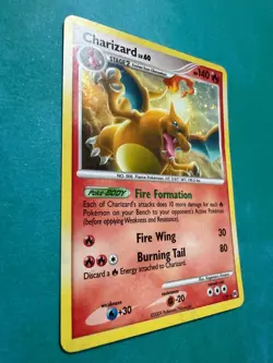 Pokemon TCG Arceus Charizard LV. 60 Cracked Ice Holo 2009 Promo Card 1/99 LP - Image 3