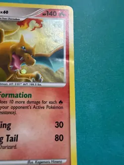 Pokemon TCG Arceus Charizard LV. 60 Cracked Ice Holo 2009 Promo Card 1/99 LP - Image 5