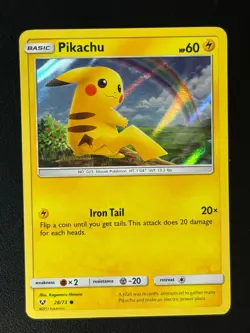 Pikachu 28/73 Schimmernde Legenden Holo Englisch NM Pokemon - Image 1