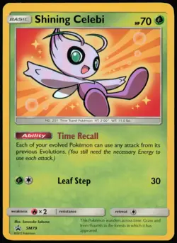 Shining Celebi - SM79 Holo P Sun & Moon Promo Pokemon NM-LP - Image 1