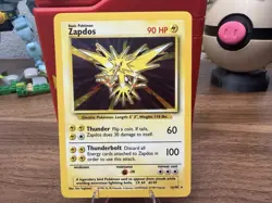 Pokemon TCG Zapdos Base Set Holo Rare 16/102 - Image 1