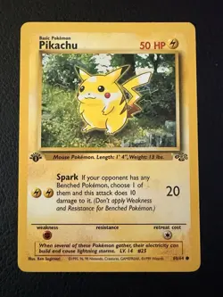 Pikachu 60/64 Common Jungle Pokemon 1st Edition Near Mint - Image 1
