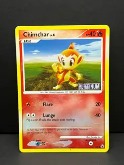 Chimchar 056/100 Holo Promo Burger King Promo Platinum Pokemon Heavily Played - Image 1