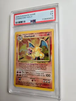 1999 Charizard #4 Pokemon Base Set - PSA 5 - Image 4