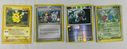 Pokemon TCG Lot 4 Pikachu Roselia Holo Slakoth TV Reporter 2 Reverse Holos - Image 1