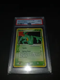 Pokemon Treecko Gold Star 109 / 109 Ex Team Rocket Returns Holo good Eng PSA 2 - Image 4