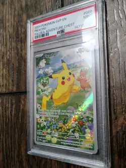 Pikachu Paldea Adventure Chest Pokemon Svp088 Black Star Promo PSA 9 - Image 2