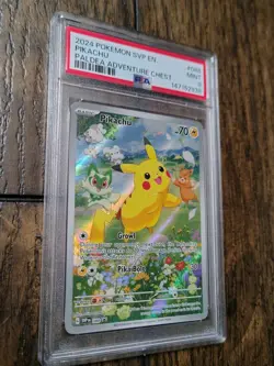 Pikachu Paldea Adventure Chest Pokemon Svp088 Black Star Promo PSA 9 - Image 3