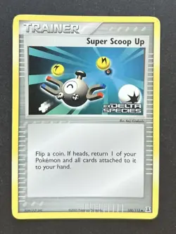 Pokemon Delta Species 100/113 Super Scoop Up LP - Image 1