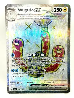 Wugtrio ex 190/162 Ultra Rare Temporal Forces Pokemon Holo Near Mint - Image 1