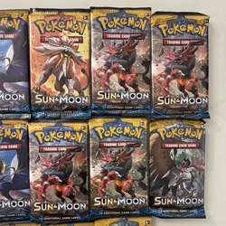 (17) Pack Lot Pokemon TCG Sun & Moon Base Set Booster Pack - Factory Sealed - Image 3