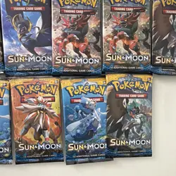 (17) Pack Lot Pokemon TCG Sun & Moon Base Set Booster Pack - Factory Sealed - Image 4