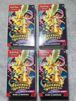 Pokemon TCG Mega Evolution—Ascended Heroes Booster Bundle 4 Boxes English 2026 - Image 1