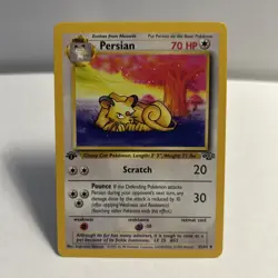 First Edition Persian 42/64 Jungle Regular TCG Pokemon - Image 1
