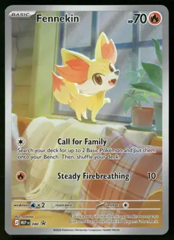 Pokemon Fennekin ME: Mega Evolution Promo Holo 080 Promo Near Mint! - Image 1