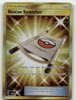 RESCUE STRETCHER 165/147 SECRET RARE BURNING SHADOWS POKEMON NEAR MINT - Image 2