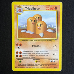 Carte Pokemon Francaise - Triopikeur 19/102 Rare - Set de Base - Image 2