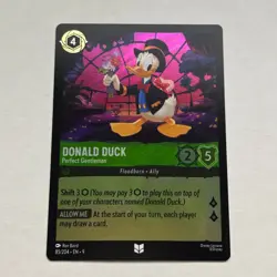 Donald Duck 85/204 Disney Lorcana Fabled Uncommon Cold Foil Card NM - Image 1