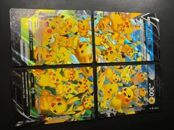 Pikachu V-Union [Set of 4] Holo Promo Sword & Shield Promo Pokemon Near Mint - Image 1