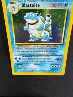 Pokemon Blastoise 2/102 Set Base Rara Holo Unlimited Wizards ITA Carte Vintage - Image 5