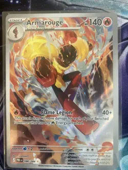 Pokemon TCG Armarouge 086/084 Illustration Rare IR Pitch Black Near Mint - Image 1