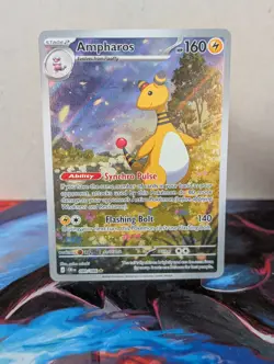 Ampharos 090/086 Illustration Rare ME: Chaos Rising Pokemon TCG - NM - Image 1