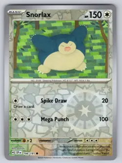 Snorlax 144/191 Common Surging Sparks Reverse Holo Near Mint - Image 1